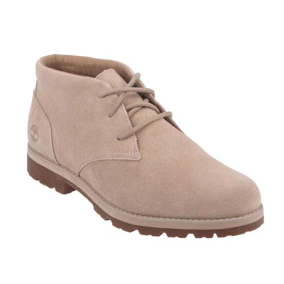 Timberland Mens Britton Leather Mid Cut Square Boots / Light Brown